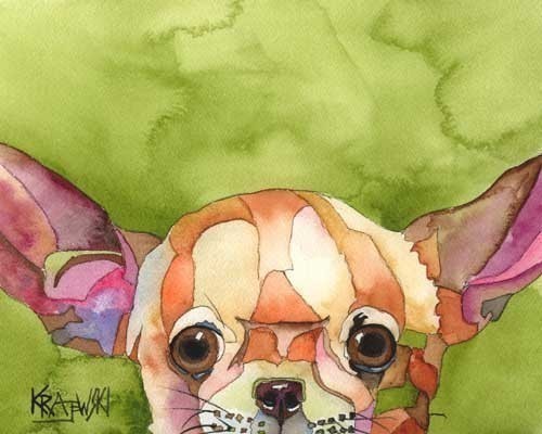 Chihuahua Watercolor