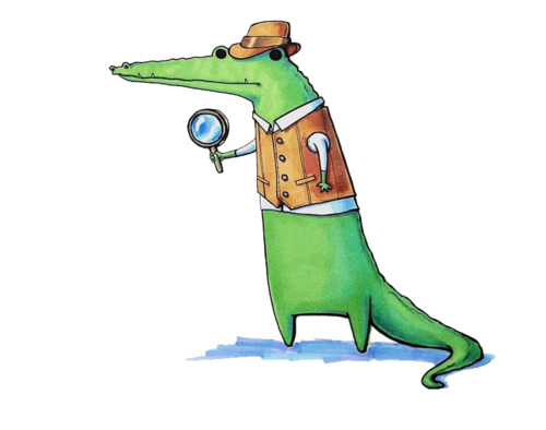 Well dressed alligator.