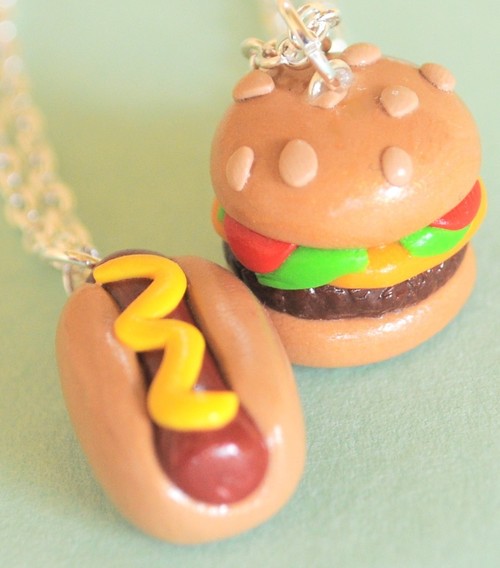 hotdog-hamburger-necklaces
